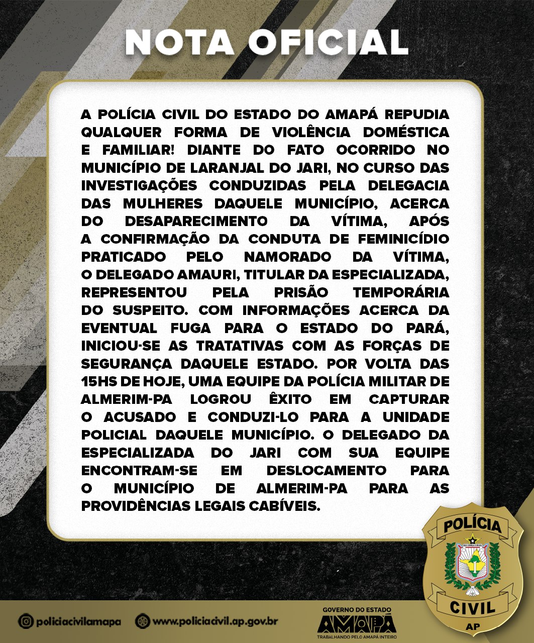 NOTA OFICIAL